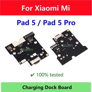 USB порт за зареждане на зарядно устройство, конектор за свързване на Гъвкави кабели за Xiaomi Mi Pad 5 Pro Pad5 5pro, Модул за зареждане, резервни части Изображение