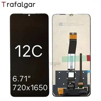 Екран Trafalgar за Xiaomi Redmi 12C LCD дисплей със сензорен панел, дигитайзер, в събирането, резервни части за ремонт на Изображение