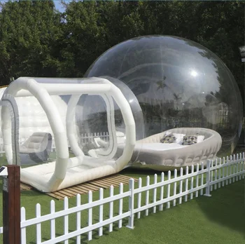 Нов стил Надуваем прозрачен пузырьковый къща за забавление, куполна палатка за дейности, въздушна палатка за къмпинг Изображение